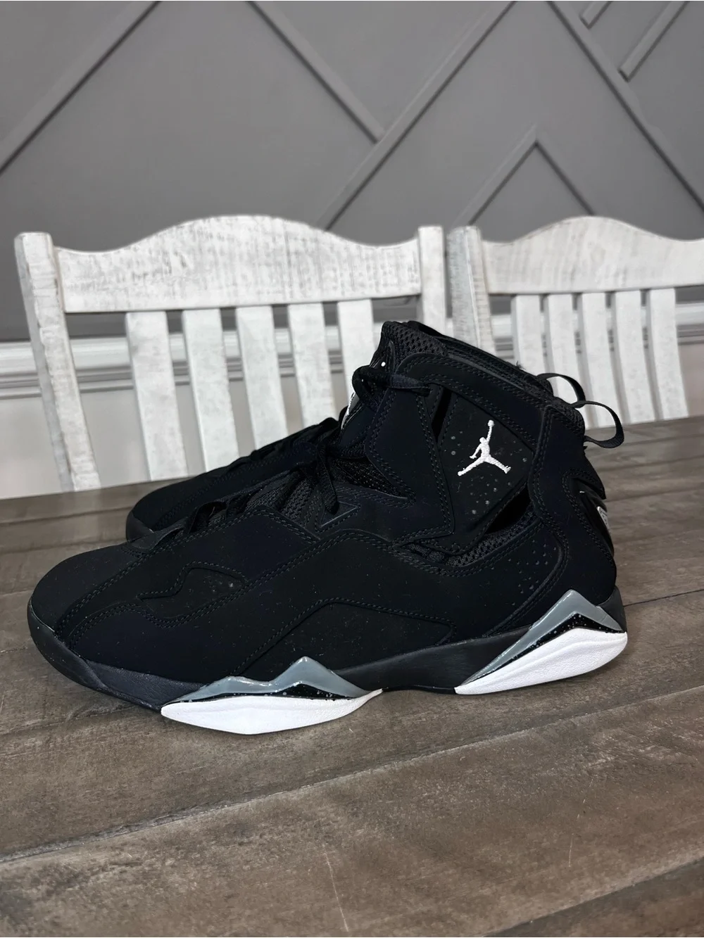 Nike Jordan True Flight Men Sneakers Black/ Cool Grey/ Men's Sz 10.5